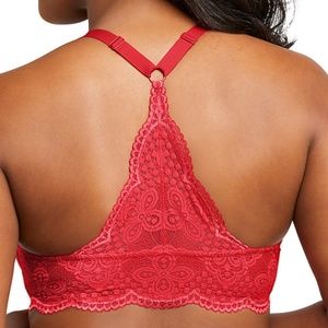 Red Lace Front Closure 40D Bra